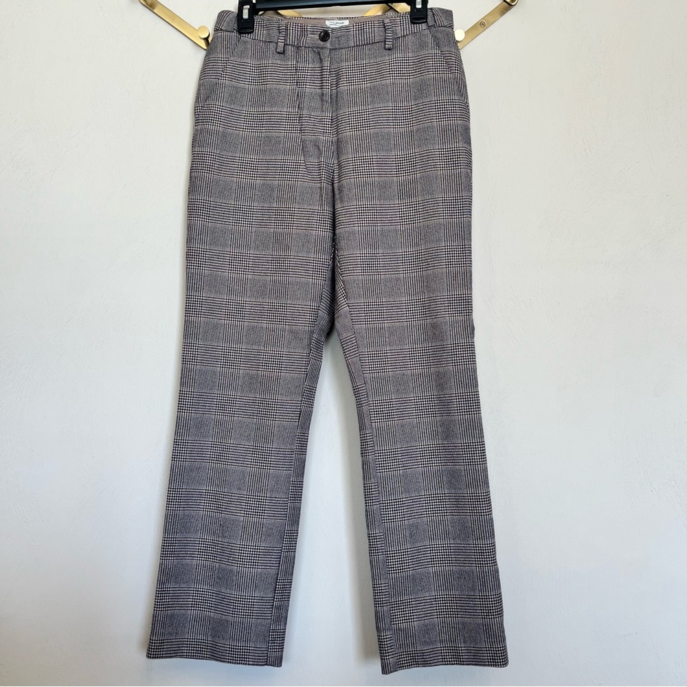 LL Bean classic fit houndstooth trousers